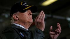 Trump delivers remarks aboard the pre-commissioned U.S. Navy aircraft carrier Gerald R. Ford in Newport News, Virginia, Virginia