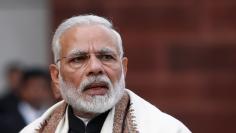 India's Prime Minister Narendra Modi speaks with the media inside the parliament premises on the first day of the budget session, in New Delhi, India, January 29, 2018. REUTERS/Adnan Abidi