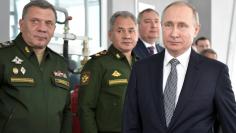 Russian President Vladimir Putin and Defence Minister Sergei Shoigu visit Gorbunov Aviation factory in Kazan